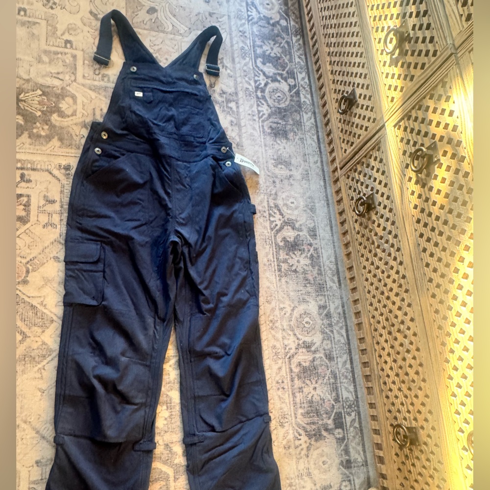 Women's Duluth Trading Co. Navy Overalls fleece lined XS